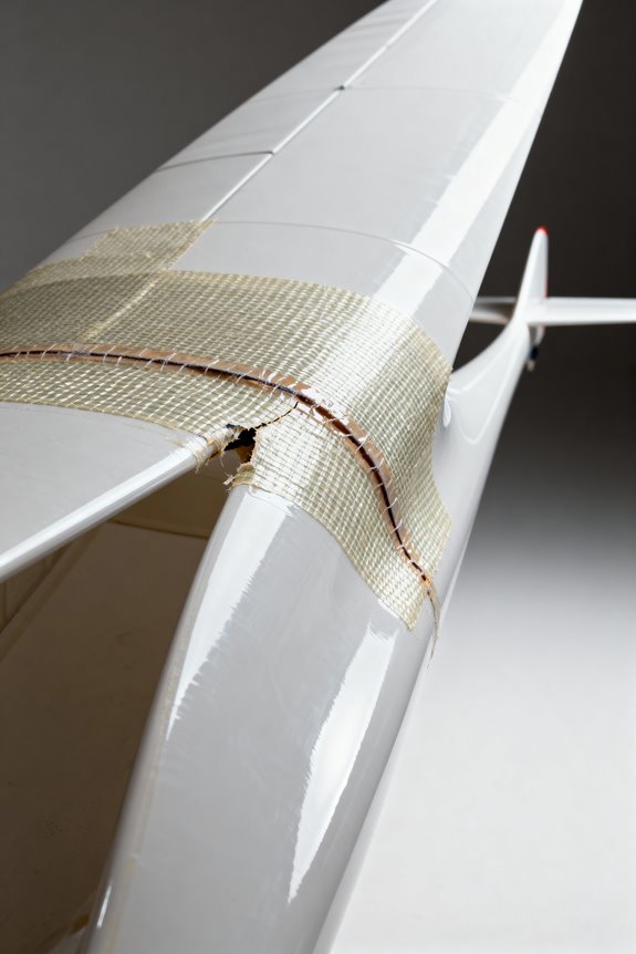 repairing composite glider wings