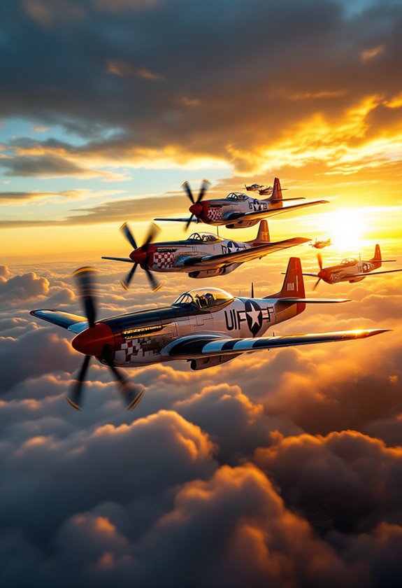 stunning p 51 mustang replicas